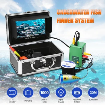 

Waterproof 7'' Portable Fish Finder 1000TVL TFT Monitor Underwater Video Camera 30PCS LEDs Night Vision Fish Finder Equipment