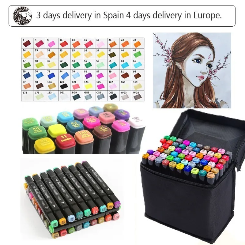 

VC0400015 Three generations of double-headed alcohol oily marker set 30 color and 40 color marker