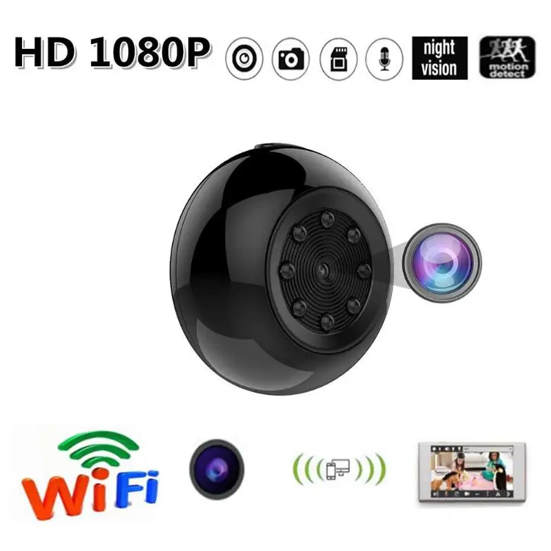 

Home Security Surveillance Camera SQ17 Mini 4K WiFi IP 480P/720P/1080P 4K Camera Support Night Vision And TF Extend To 128GB
