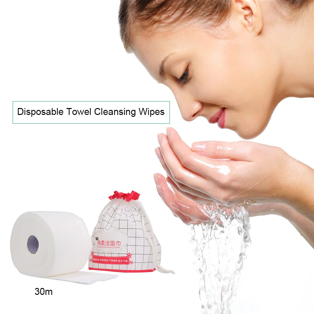 30m Disposable Towel Cleansing Wipes Beauty Towel Roll Paper Towel Roll