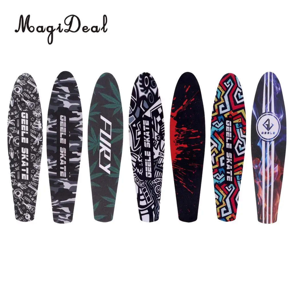 

Pro 22inch Fish Board Sandpaper Skateboard Griptape Deck Sticker Outdoor Skateboarding Longboarding