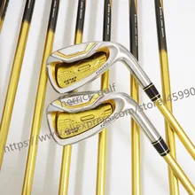 Новые мужские клюшки для гольфа IS-06, утюги для гольфа 4-11AW.SW, клюшки для гольфа с графитовым валом, R или S flex, утюги для клюшек, набор