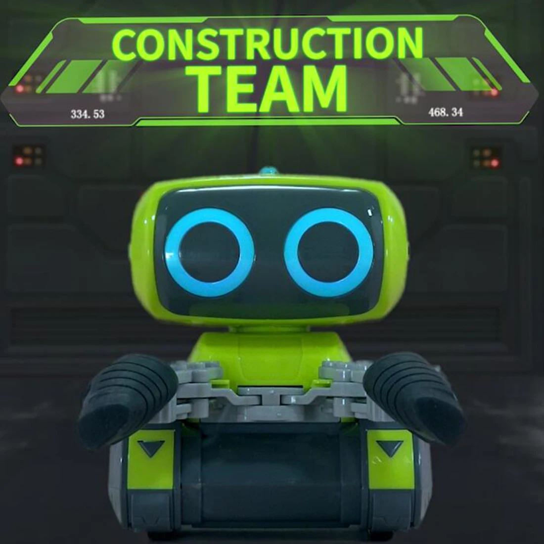 MODIKER High Tech Smart Programming RC Robot Engineering Forklift RC Indoor Toy  Light and Music for Children Programmable Toy