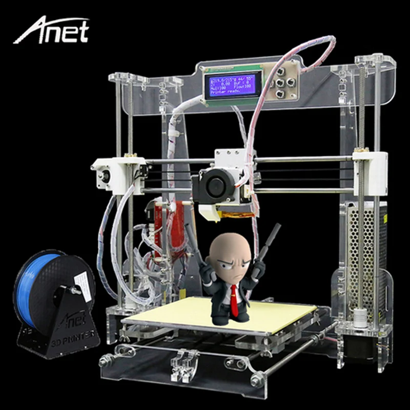 

Anet A8 Most Popular Stampante 3d Printer High Precision Upgraded Reprap Prusa i3 DIY 3D Printer Kit Aluminum Heating Material