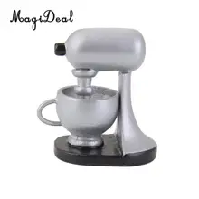 Vintage 1/12 escala casa de muñecas Decoración de cocina máquina de café en miniatura niños juguete para juego de imitación