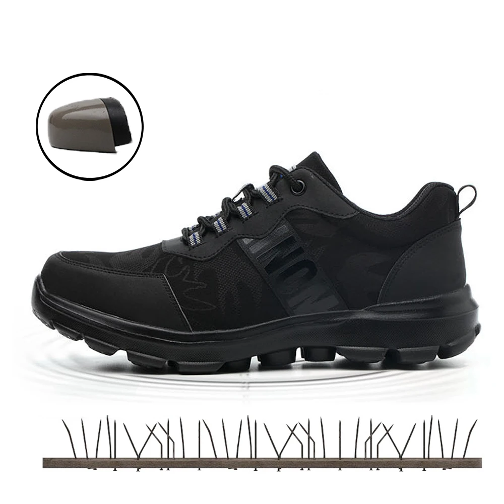 

Men's Work Safety Shoes Men Footwear Military Combat Rubber Lightweight Ankle Boots Outdoor Indestructible Shoes Woman Sneakers