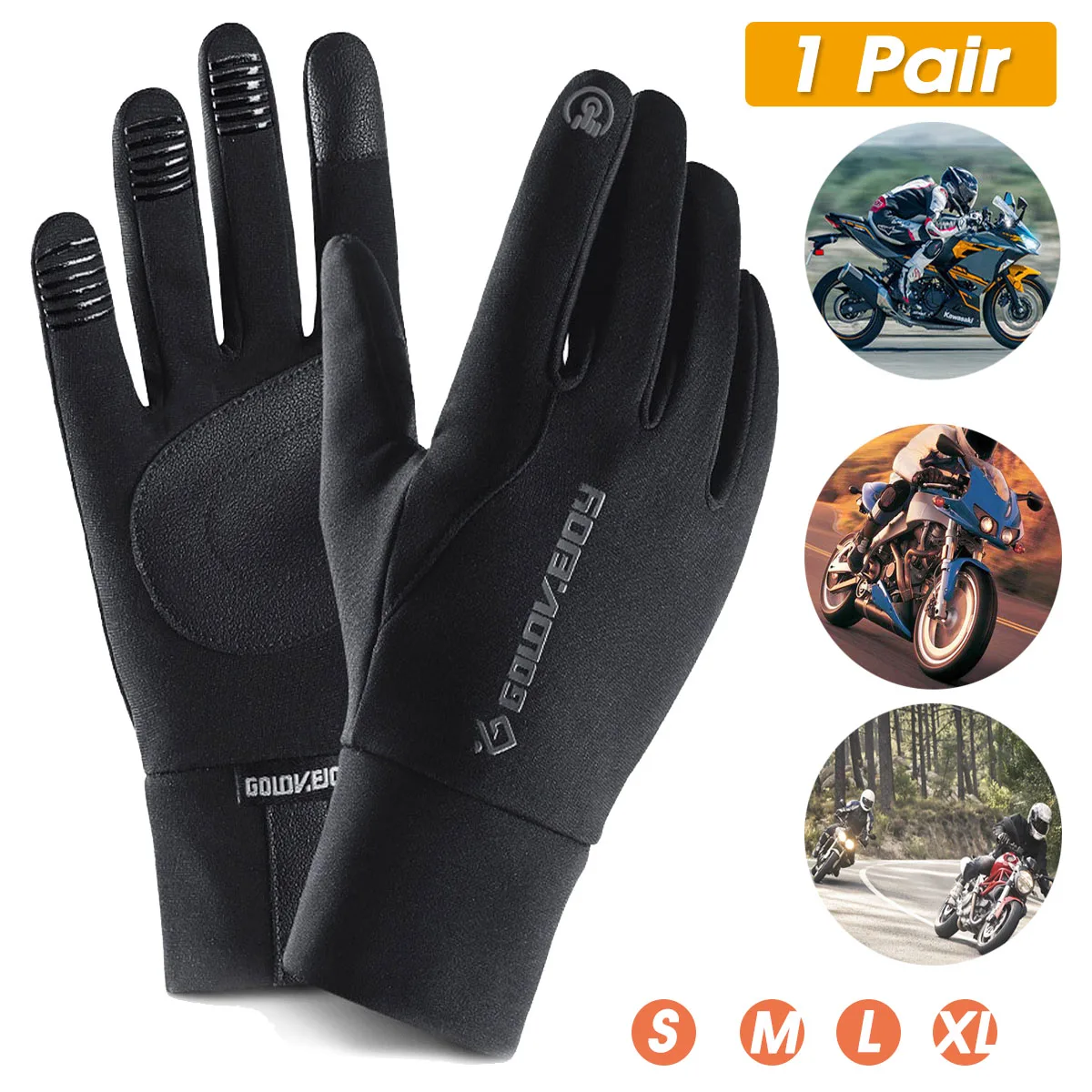 Motorcycle Gloves Warm Winter Waterproof Windproof guantes moto Touch