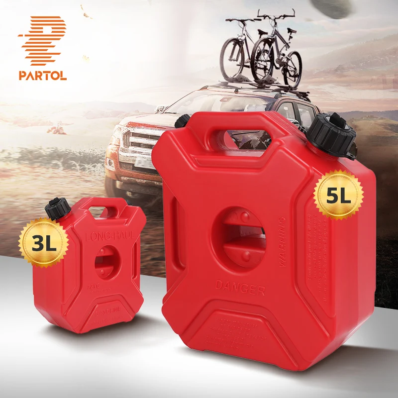 Partol 3L 5L Красный Топливный бак банки запасные пластиковые бензиновые баки