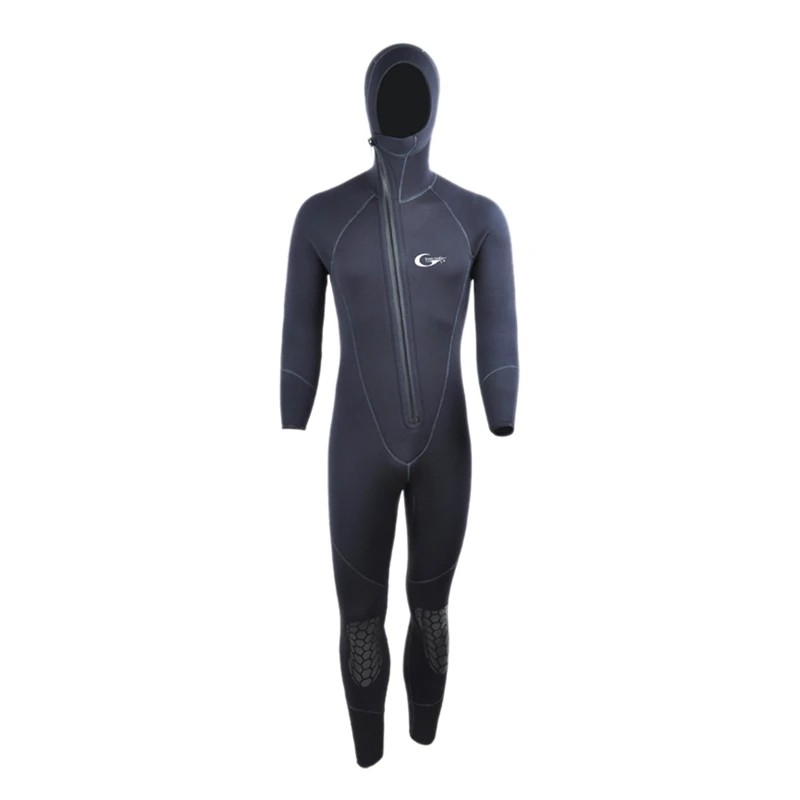 

Yon Sub S 5mm Winter Warm Neoprene Scuba Diving Wetsuit 5mm Men Hood Surfing Front Zipper Snorkeling Spearfishing Diving Suit