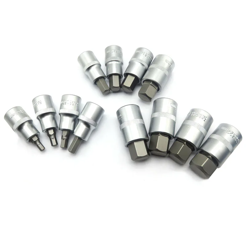 Fashion 12pcs метрический шестигранный Набор торцевых головок 1/2 дюймов Drive Alle Key хром