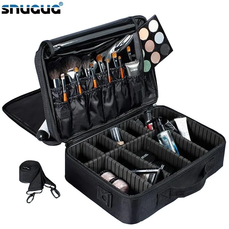 Women Professional Makeup Bag Large Capacity Cosmetic Bags Waterproof