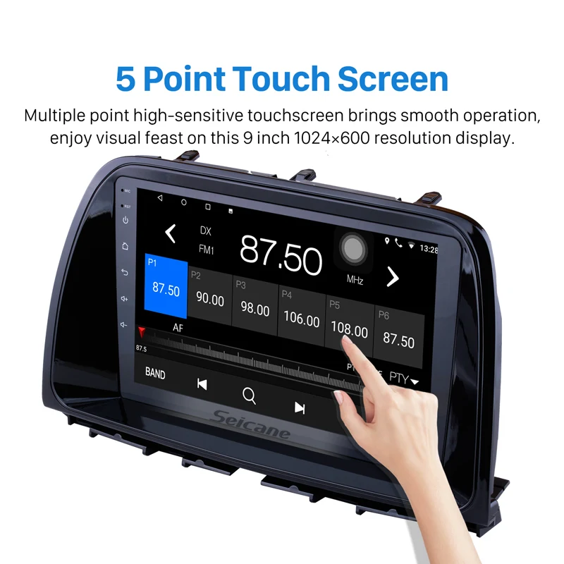Discount Seicane 9 inch Android 8.1/9.0 Quad Core for 2012-2015 Mazda CX-5 1024*600 Car GPS Radio Stereo Player with WIFI Bluetooth FM 2