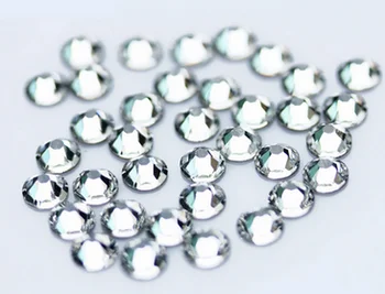 

100packs Small Size Nail Art Rhinestone Crystal Clear SS3-SS50 Flatback Non Hot Fix Rhinestone gril Glue On For Nails