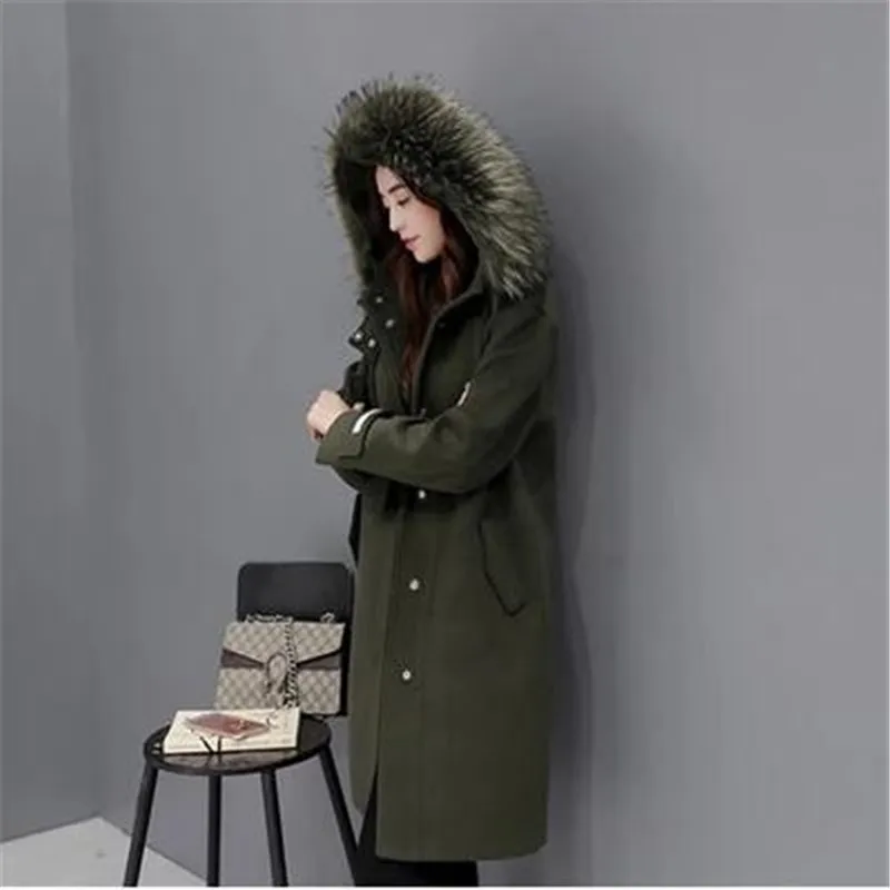 Женская мода выпуск кашемировое пальто Свободное с капюшоном Темперамент Большой размер высококлассное кашемировое пальто