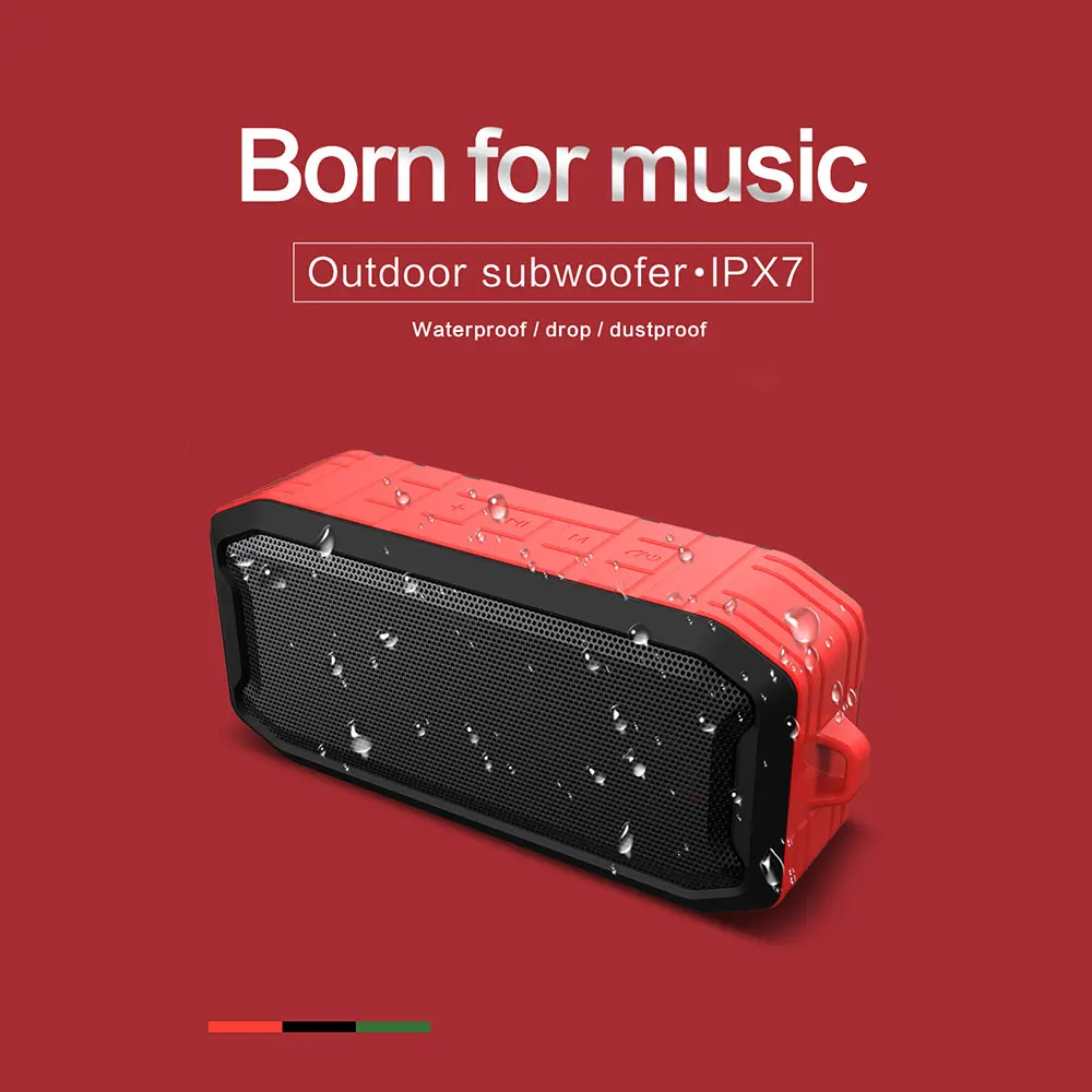 

KISSCASE Waterproof Wireless Bluetooth Speaker Music MP3 Stereo Loudspeaker For iPhone For Samsung Travel Bluetooth Speakers