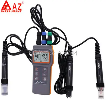 

AZ86031 the Water Quality Meter Dissolved Oxygen Tester PH Meter DO Meter, Conductivity Salinity Meter