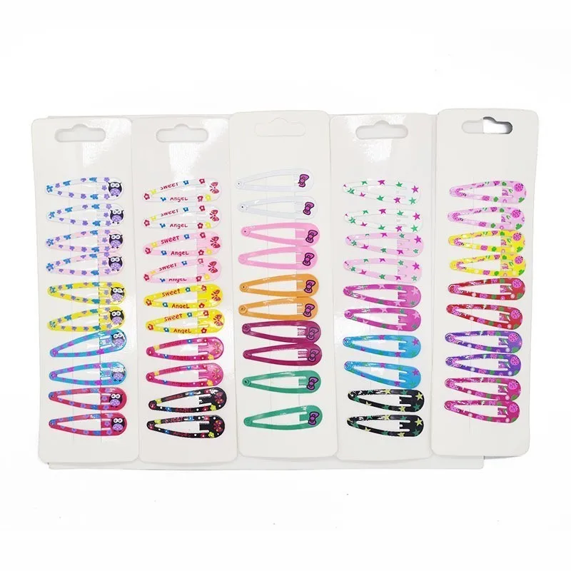 

10PCS Cute Beatles Metal Printing Colour Animal Baby BB Clips Girls Hairpins Hair Clip Kids Headwear Children Accessories