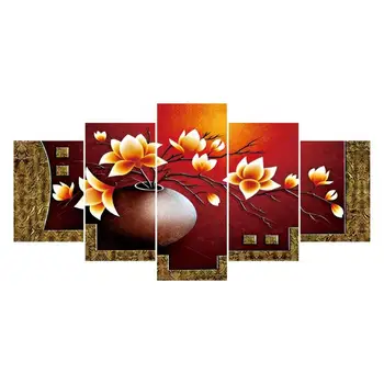 

5D DIY Complete Round Diamond Painting "Vase" Multi-picture Combination Needlework Cross Stitch Mosaic Decor