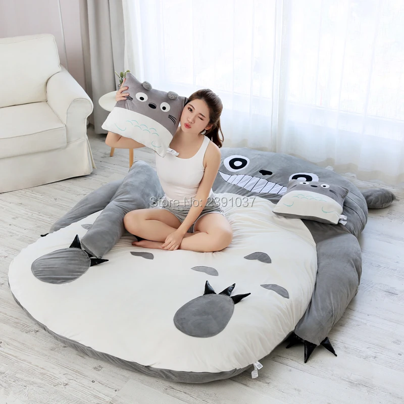 180x120 CM My Neighbor Totoro Tatami Slapen Dubbele Bed Zitzak Sofa Voor Kinderen Warm Cartoon Tatami Slaapzak matras 180x120 CM My Neighbor Totoro Tatami Slapen Dubbele Bed Zitzak Sofa Voor Kinderen Warm Cartoon Tatami Slaapzak matras