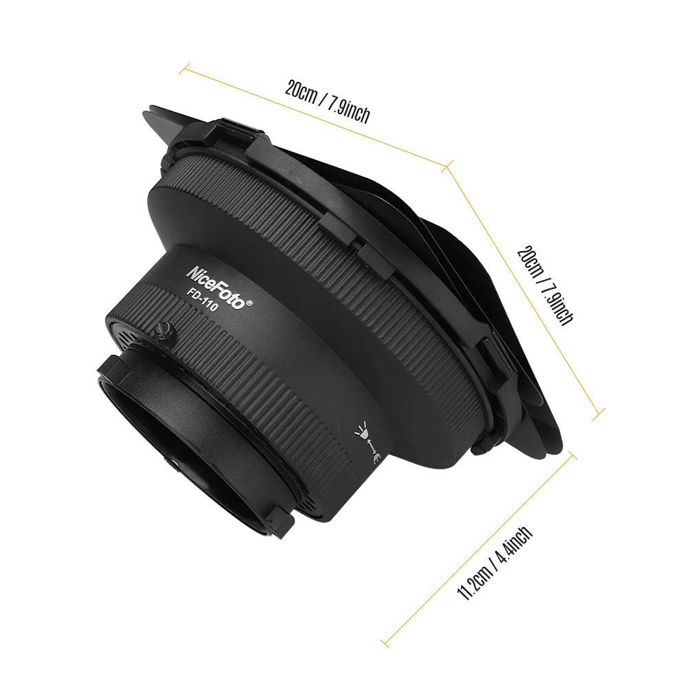 NiceFoto Φ адаптер для фокусировки света с светильник кой LED щения свет Aputure Storm COB 120T