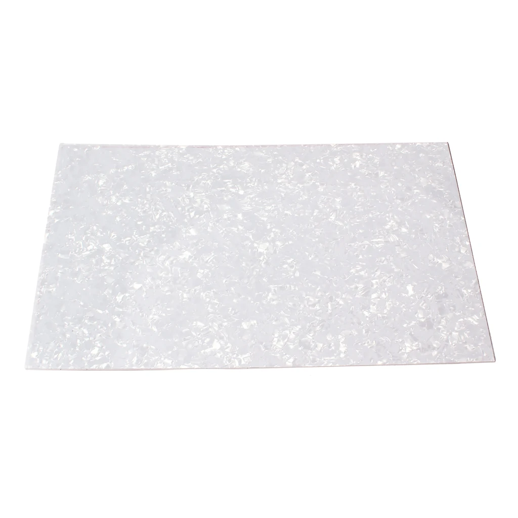 

NEW Plastic Guitar Accessories Anti-scratch Plate Pickguard Sheet 17.32x11.41x0.08 inch White For Guitar DIY