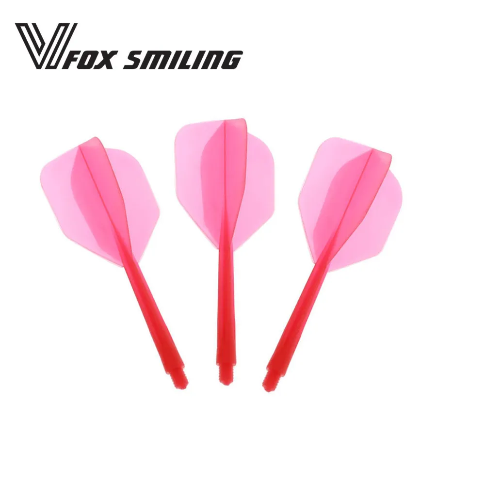 Fox Smiling 3pcs Red Professional Dart Flights 2BA Screw Soft In one
