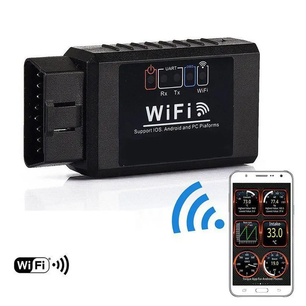 C07CV1.5 WiFi ELM327 OBD2 Car Diagnostic Scanner Auto Code Reader Car