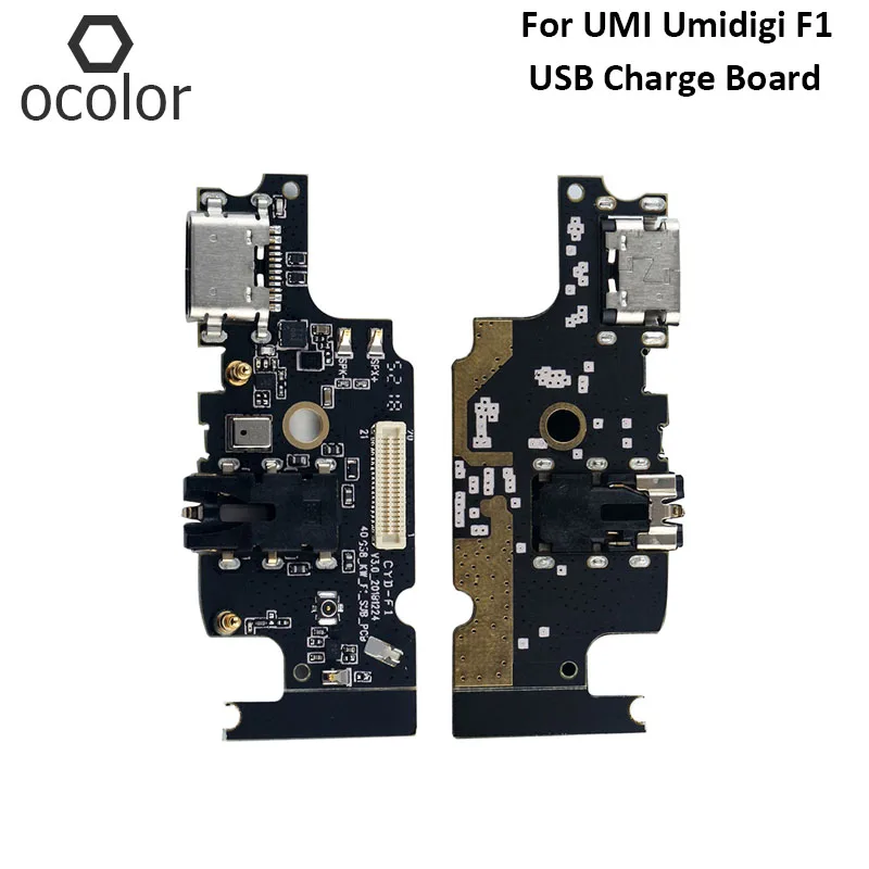 

ocolor For UMI Umidigi F1 Play USB Plug Charge Board Repair Parts For UMI Umidigi F1 USB Board Phone Accessories In Stock