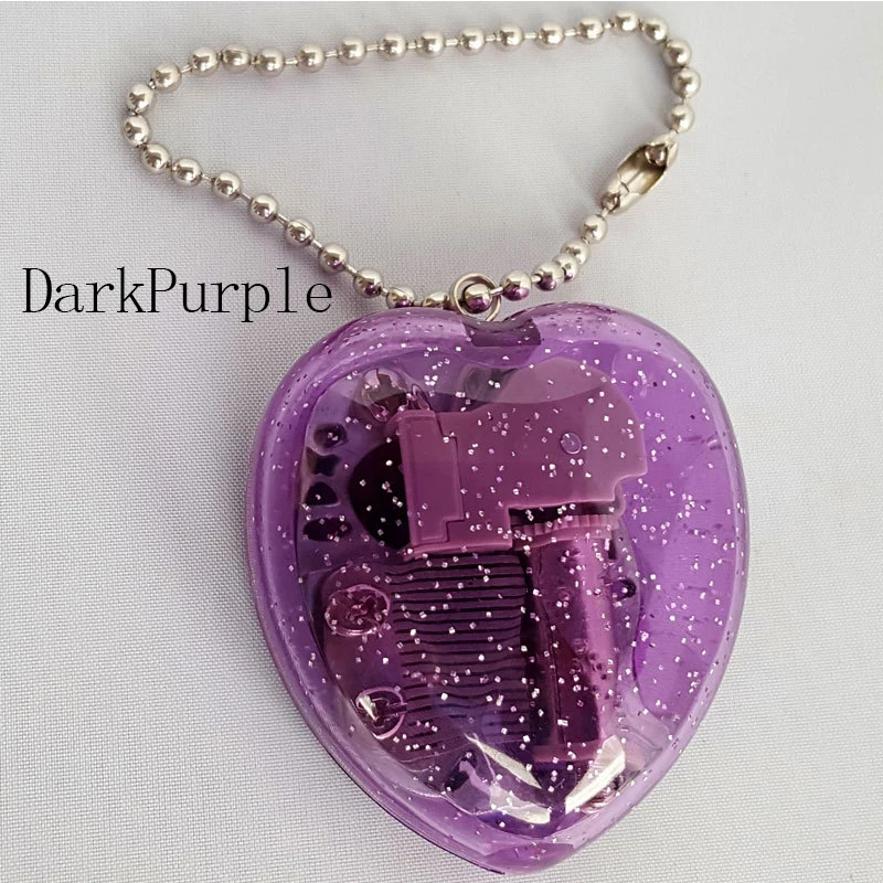 

Key Music Box Mini Acrylic Heart-Shaped Musical Box Music Box Key Chain Kid Girl Gift "Castle in the Sky" Tune X