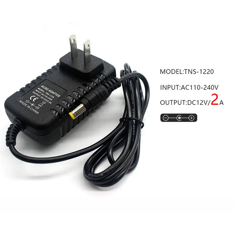 Ac/Dc 12V 2A 24W адаптер питания трансформатор для 5050 3528 Светодиодные полосы света