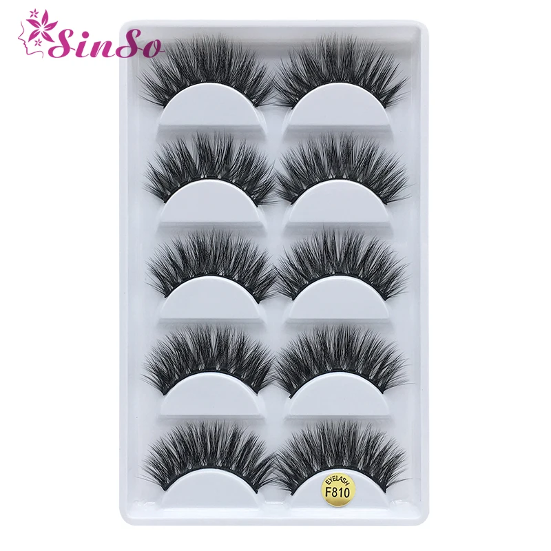 

New 5pairs Lashes 3D False Eyelashes Crisscross Thick Natural Fake Eye Lashes Professional Makeup Long False Eye Lashes 5 styles