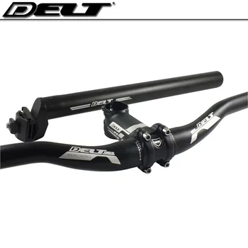 

1Set Riser MTB Mountain Alloy Cycling Swallow-shaped Handlebar Stem and 30.8/31.6*350mm Seatpost accessories