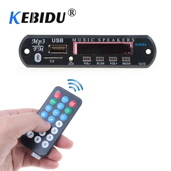

KEBIDU Wireless Bluetooth MP3 Player Decoder Board Module 5V 12V WMA MP3 USB TF Radio FM AUX For Car Accessories For Speaker DIY
