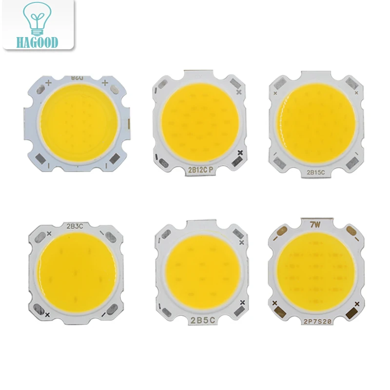 

10PCS LED COB Chip 3W 5W 7W 10W 12W 15W Cold / Warm White Light Bulb 28mm Diameter for DIY Floodlight Spotlights Fixtures