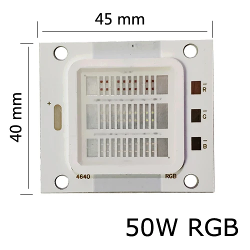 Светодиодный rgb-диод, чип 50 Вт, супер яркий прожектор, светильник, высокая мощность, яркий COB диод, сделай сам