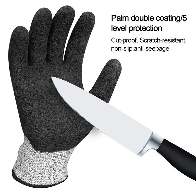 Защитные перчатки нитриловые материал пропитанные Обрезанные перчатки промышленного класса HPPE садоводческие рабочие перчатки защитные принадлежности