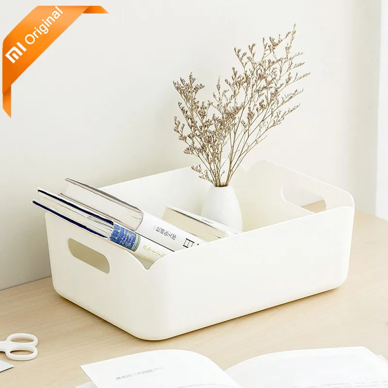 

Xiaomi Youpin Square Desktop Storage Box Hanging Design Home Office Desk Organizer Box Small Object Stationery Key Cabinet Bin