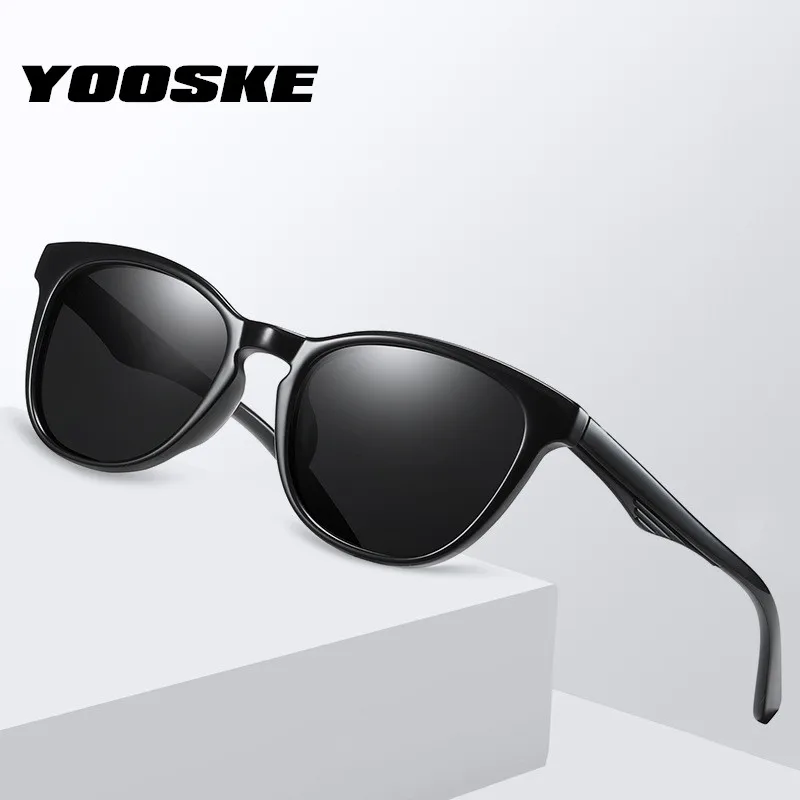 YOOSKE Классические поляризованные солнцезащитные очки для мужчин, Винтажные Солнцезащитные очки для вождения, солнцезащитные очки для женщин, женские, мужские, ретро очки, UV400