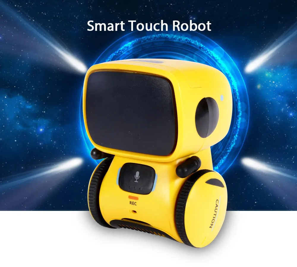 Smart Robot Voice Control/Message Toy Robot Inductive Touch Re-Reading Toy For Children 3 Touch Sensing Points