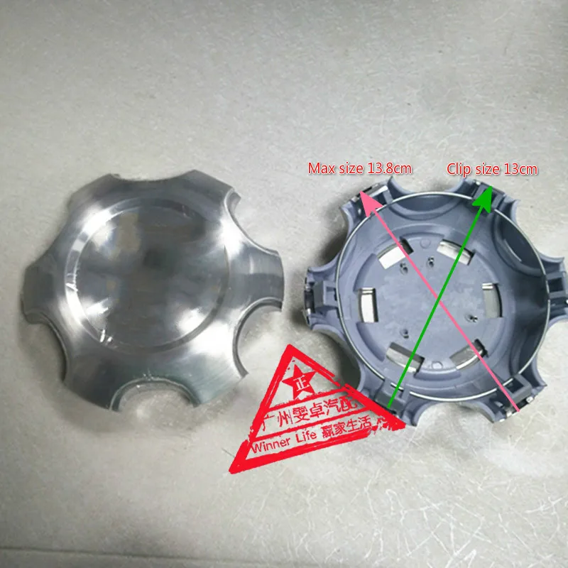 

New 4Pcs Silver Full Chrome Wheel Center Hub Cap Alloy Hubcaps Fit For 2003 - 2013 Toyota Land Cruiser 4000 Prado 4.0L