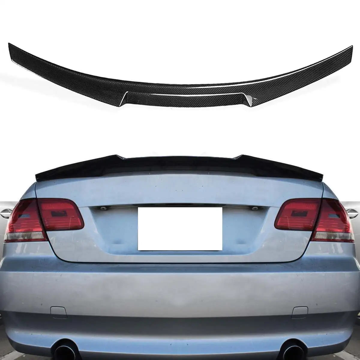 

High quality Carbon Fiber Trunk Spoiler Boot Lip Wing M4 Style For 07-13 For BMW E92 M3 2 door for Coupe Highkick
