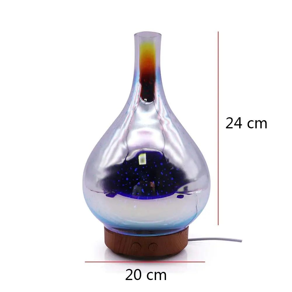 

100ml Glass Aromatherapy Humidifier Essential Oil Diffuser Ultrasonic Humidifier 3d Aromatic Night Light Aroma Essential Oil W