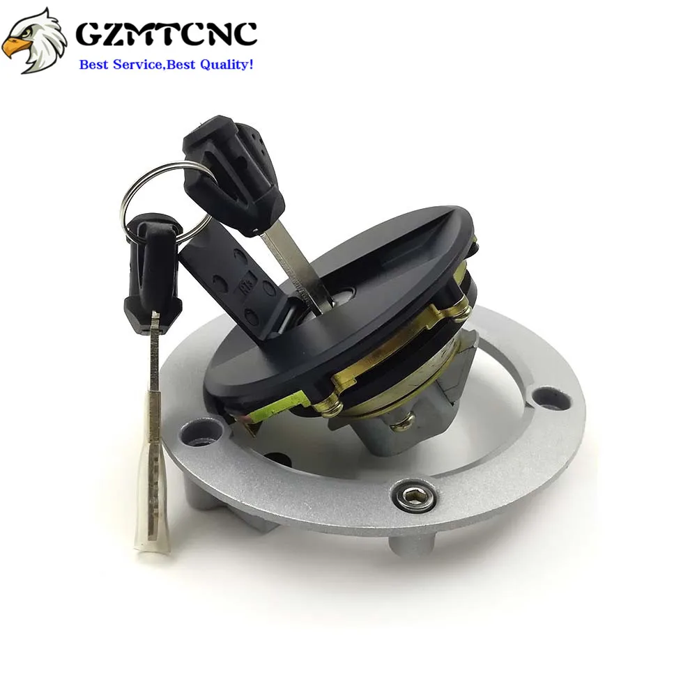 Fuel Tank Lock Gas Cap Cover Oil Lock w/ 2 Key For Suzuki GSXR600