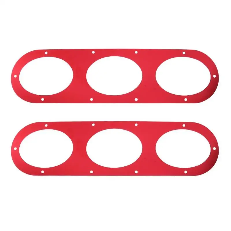 2 piezas Universal de aleación de aluminio parachoques trasero carrera aire desviación difusor paneles partes exteriores parachoques