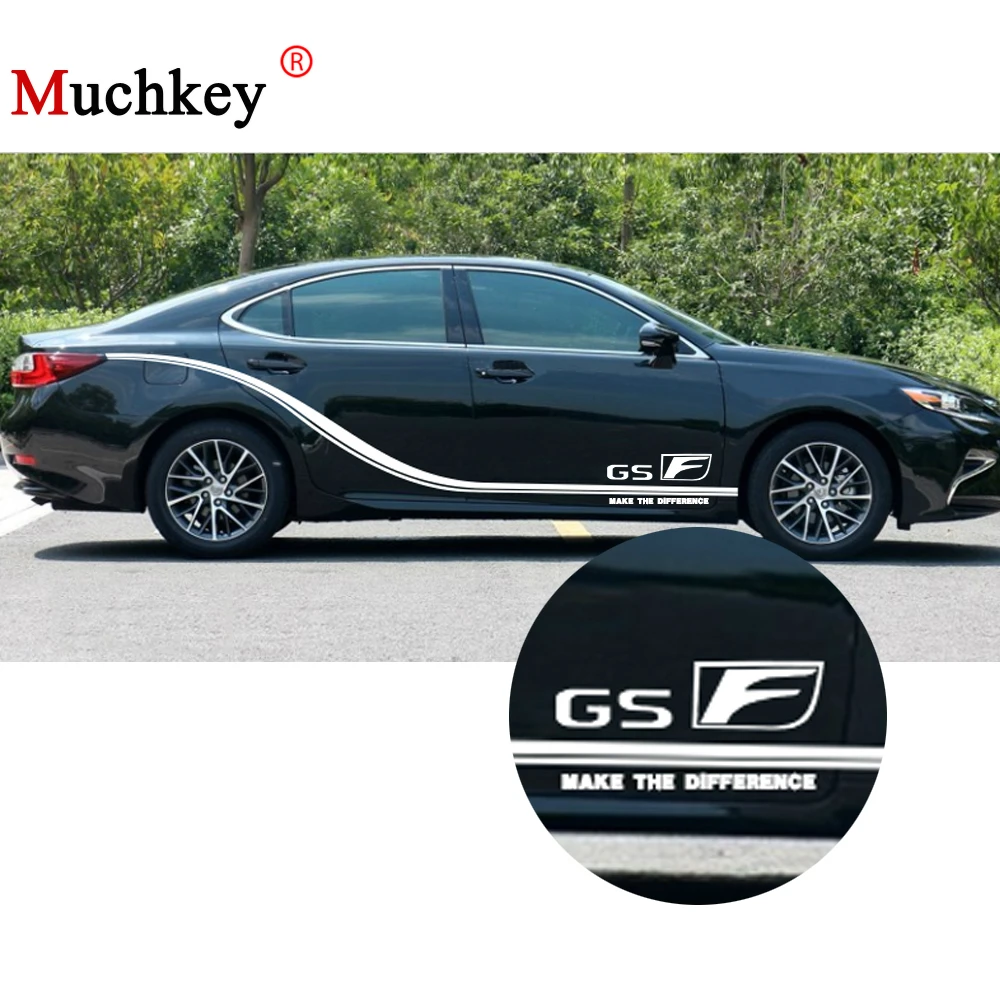 Car DIY Stickers For Lexus GS F Car Side Body Decal Word Stickers