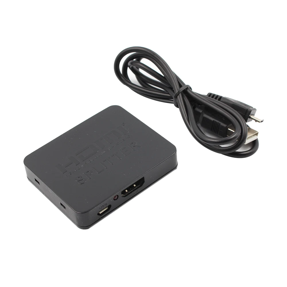 

HDMI 1 in 2 out 1080p 4K 1x2 HDCP Stripper 3D Splitter Power Signal Amplifier