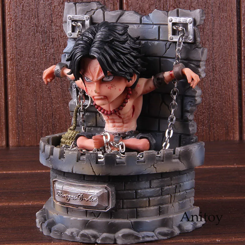 

One Piece Anime Figurine Portgas D Ace GK Ace Prisoner Figure One Piece Action Figure PVC Collectible Model Toy