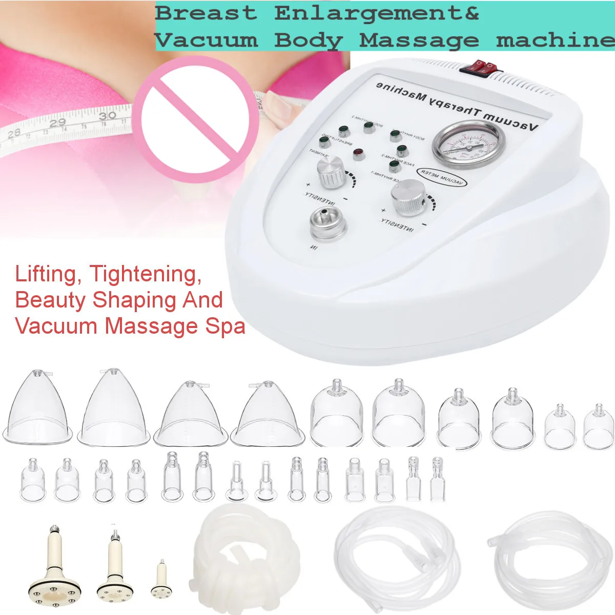 Vacuum Massage Therapy Machine Enlargement Pump Lifting Breast Enhancer