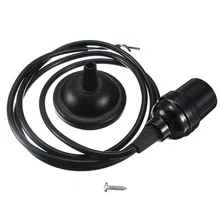 CLAITE E27 винт повесить держатель лампы подвесной потолок старинная лампочка адаптер без коммутатора AC110-220V