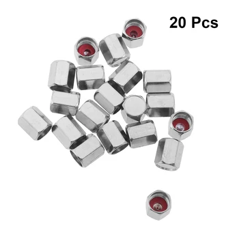 

20PCS Universal Tyre Valve Caps Valve Stem Wheels Accessories Hexagon Tire Valve Stem Cover For Automobiles Bicycle Vehicle